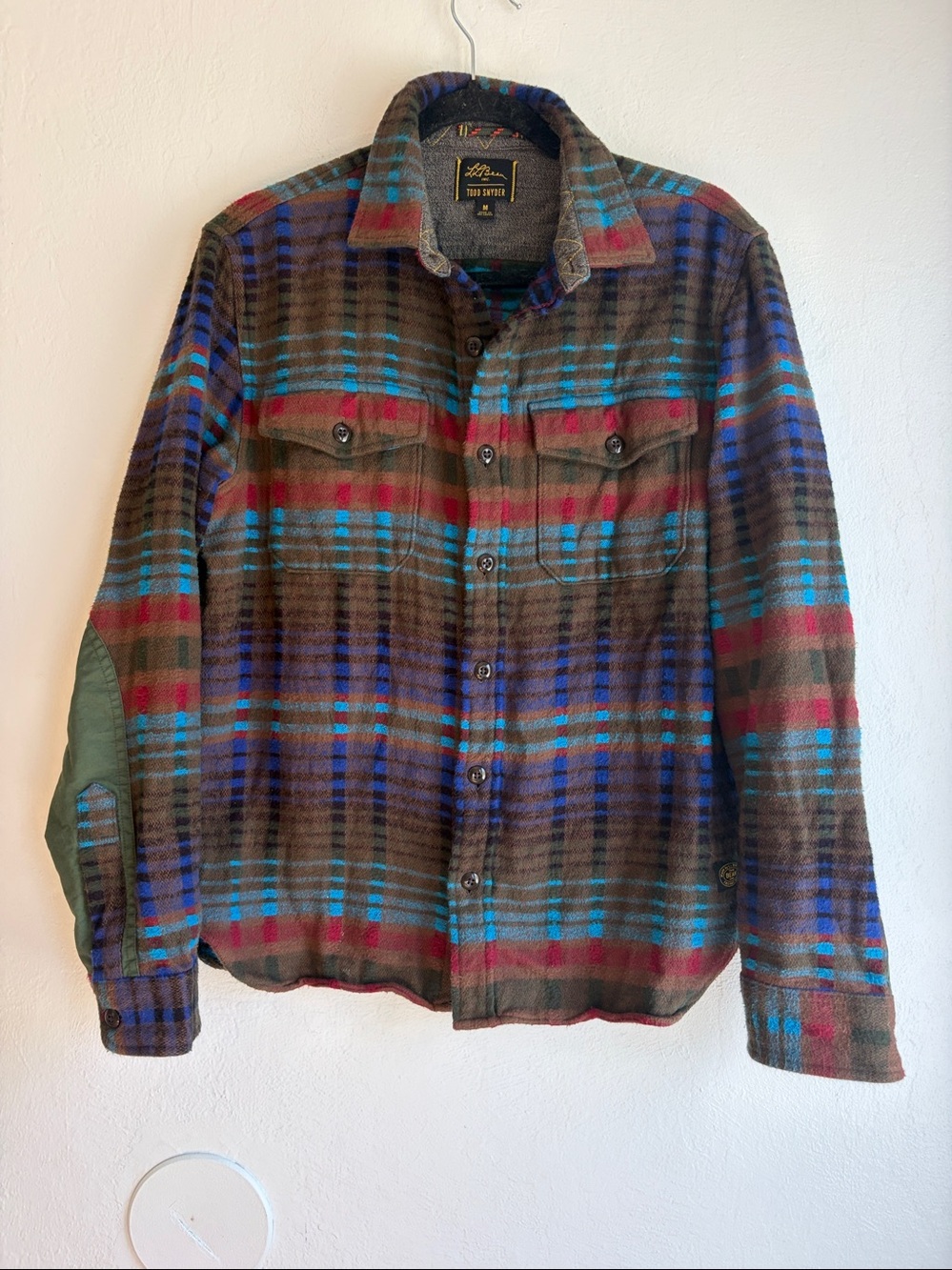 L.L.BEAN x TODD SNYDER Jacquard Pattern Flannel Chamois Shirt
